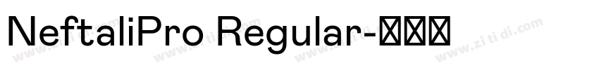 NeftaliPro Regular字体转换 NeftaliPro Regular字体转换